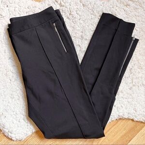 Essendi: Business Casual Exposed Zipper Pockets Ankle Details Ponte Pant Size 10